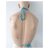 Vintage LSS Full-Body Female Mannequin - Turquoise Bikini, Life-Size Display
