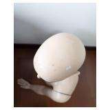 Life-Size Female Mannequin Bust with Head - Peach-Beige Display Prop