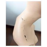 Female Mannequin Bust - Life-Size Display Figure with Cracks (Damaged)