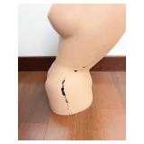Female Mannequin Bust - Life-Size Display Figure with Cracks (Damaged)