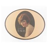 Mrs. A. Evans Millinery Round Hat Box - La Mode de Paris Floral Pattern