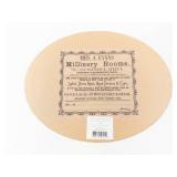 Mrs. A. Evans Millinery Round Hat Box - La Mode de Paris Floral Pattern