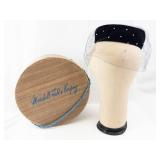 Marshall Field & Company Hatbox - Vintage Black Pillbox Hat with Veil
