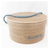 Marshall Field & Company Hatbox - Vintage Black Pillbox Hat with Veil