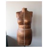Paper Mache Dress Form - Life-Size Female Mannequin on Adjustable Stand