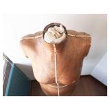 Paper Mache Dress Form - Life-Size Female Mannequin on Adjustable Stand