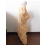 Natural Wicker Dress Form Mannequin - Full Body Display