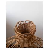 Rattan Dress Form Bust - Handwoven Wicker Display Mannequin