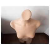 Headless Female Dress Form Torso - Beige Mannequin Bust/Waist/Hips