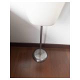 White Female Dress Form Bust on Metal Stand