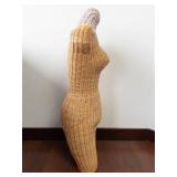 Wicker Mannequin Dress Form - Full-Body Rattan Display Figure