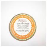 Richard Hudnut Three Flowers Face Powder - Vintage Round Tin 4 oz