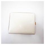 Cigarette Holder Case - Gold-Tone with Ornate Floral Scrollwork & Horse Motif