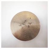 Vintage Pink Powder Compact - Dual-Pan Blush in Ornate Floral Rose-Gold Case, 2-Pan