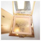 Volupte USA - Vintage Gold-Tone Powder Compact with Mirror