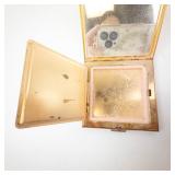 Volupte USA - Vintage Gold-Tone Powder Compact with Mirror