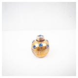 Perfume Bottle - Vintage Super Mini with Blue Rhinestones