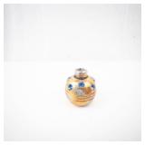 Perfume Bottle - Vintage Super Mini with Blue Rhinestones