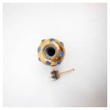 Perfume Bottle - Vintage Super Mini with Blue Rhinestones