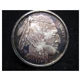 Buffalo / Indianhead Silver Round