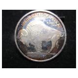 Buffalo / Indianhead Silver Round
