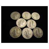 Mercury Dimes - Eight