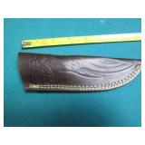 Hand crafted Damascus knife with le...