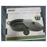 New Parini 8" cast iron grill pan w...