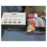 Set of 4 mugs and a coffee maker...