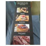 Non stick electric crepe maker with...