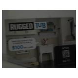 New Rugged tub, top measures24 x 18...