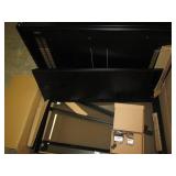 Locking glass front steel cabinet m...