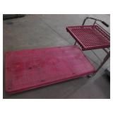 Two tier shop cart, lower bed measu...