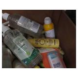 Large box of assorted sun and skin ...