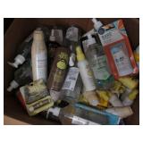 Large box of assorted sun and skin ...