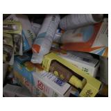 Large box of assorted sun and skin ...