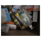 Large box of assorted sun and skin ...