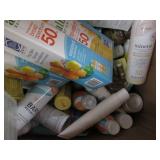 Large box of assorted sun and skin ...
