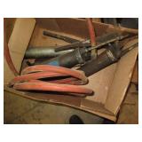 Grease guns and an air hose...