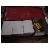 Toolbox filled with 9 five packs of...