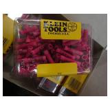 Plastic crate filled with 12 five p...