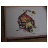 Assorted laminated Norman Rockwell ...