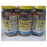 12 bottles Calcium Vitamin D Mason ...