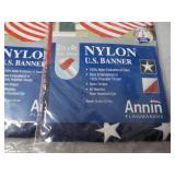 3 Nylon 2 ft x 4 ft US Banners...