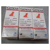 3 Genexa Kids Pain and Fever...