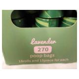 270 Lavendar Poop Bags...