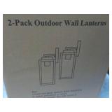 2 pack Outdoor Wall Lanterns...