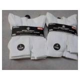 12 pair Wear Proof White Athletic S...