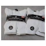12 pair Wear Proof White Athletic S...