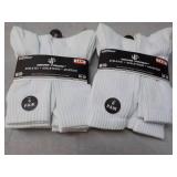 12 pair Wear Proof White Athletic S...